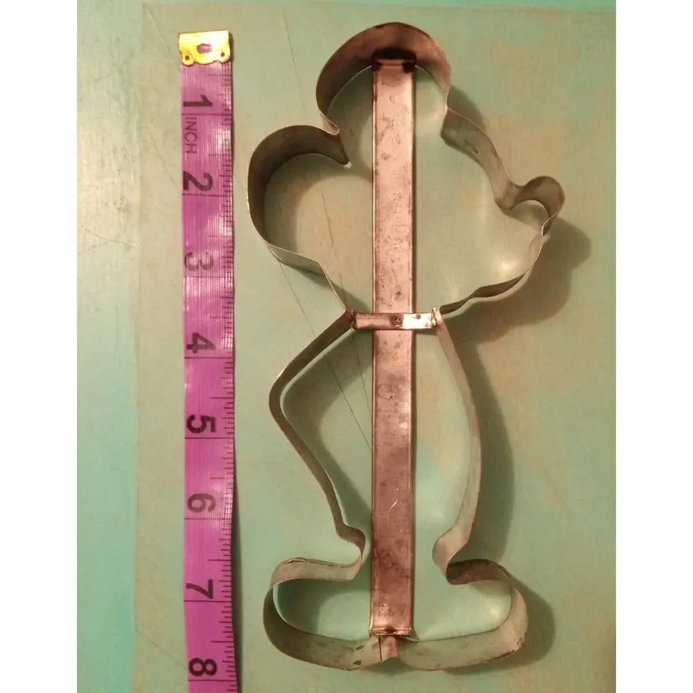 Vintage Disney Mickey Mouse Metal Cookie Cutter 7.25
